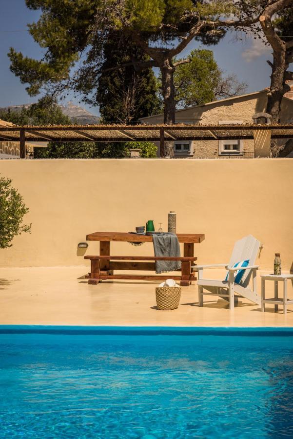 Akrolithos Villas Kouvalata ภายนอก รูปภาพ